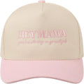 MIRMARU Two-Tone Vintage Canvas Trucker Hats for Men & Women, Adjustable Size Baseball Caps with Trendy Embroidered Design