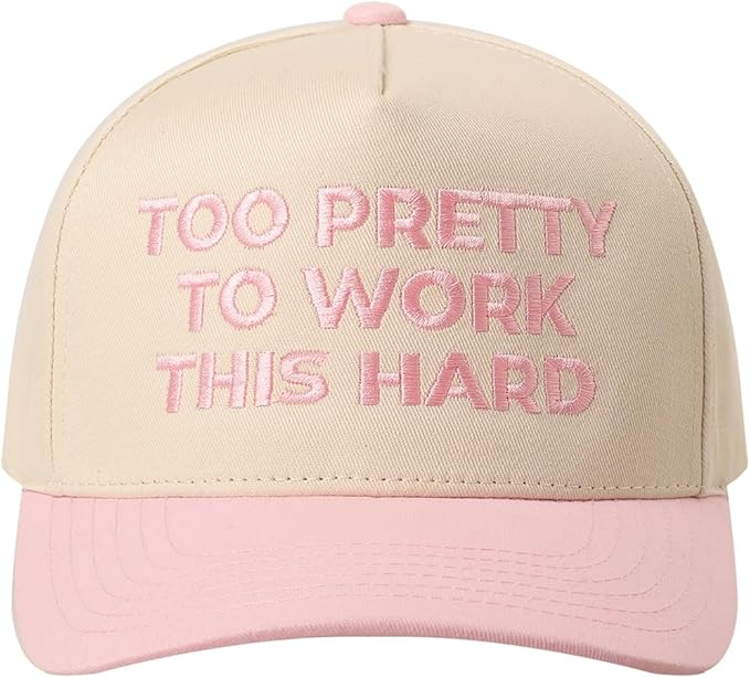 MIRMARU Two-Tone Vintage Canvas Trucker Hats for Men & Women, Adjustable Size Baseball Caps with Trendy Embroidered Design