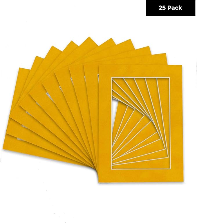 Pack of 25 Acid Free 11x14 Mats Bevel Cut - Image 2