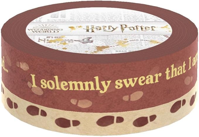Paper House Productions Harry Potter Set of 2 Foil Accent Washi Tape Rolls - Image 3