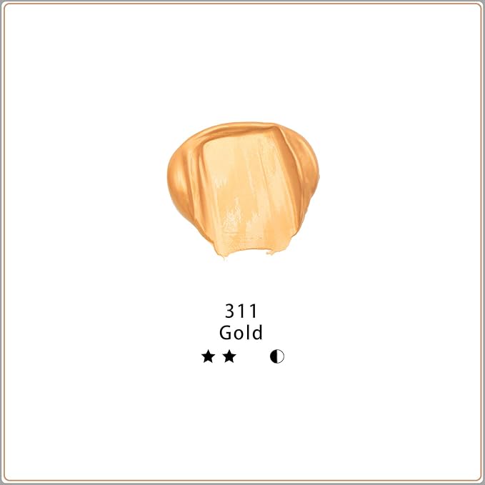 Artecho Gold Acrylic Paint, Art Craft Paints - Image 2