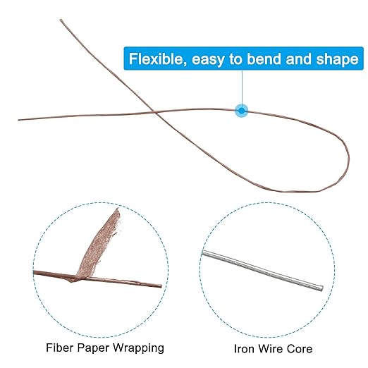 PATIKIL 26 Gauge 16" Floral Stem Wire - Image 3