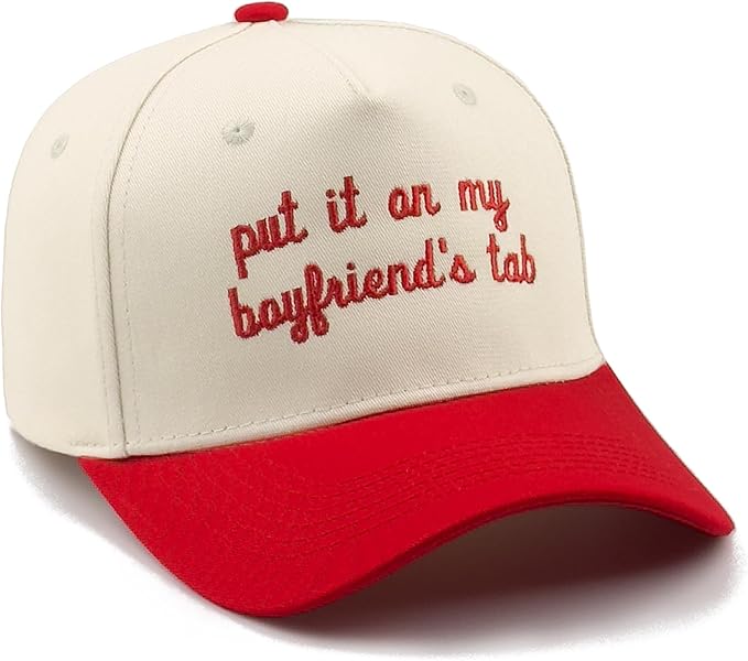 Funny Embroidered Trucker Hat, Vintage Two-Tone Cotton Baseball Cap for Men Women, Adjustable Dad Hat Gift Idea