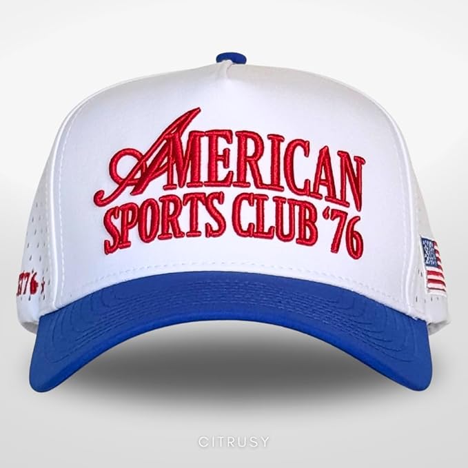 CITRUSY Athletic Trucker Golf Hat | Performance Mens 5 Panel Cap | Cool Breathable Waterproof Workout Running Snapback