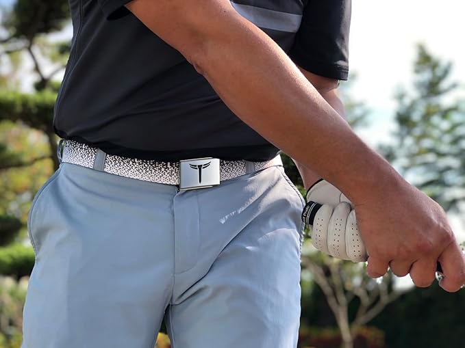 Teeoff 3 Pack Golf Web Belt Reversible Metal Buckle