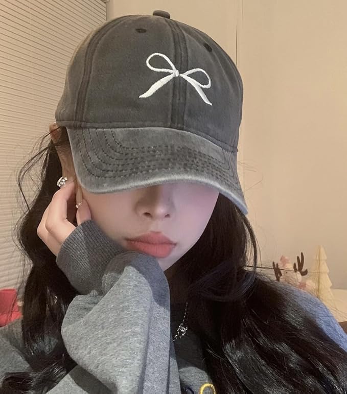 Bow-Tie Baseball Cap for Women Fashion Sun Hats for Women Trucker Hat Y2k Sun Cap Visor Cap Hiking Travel Trendy 2026
