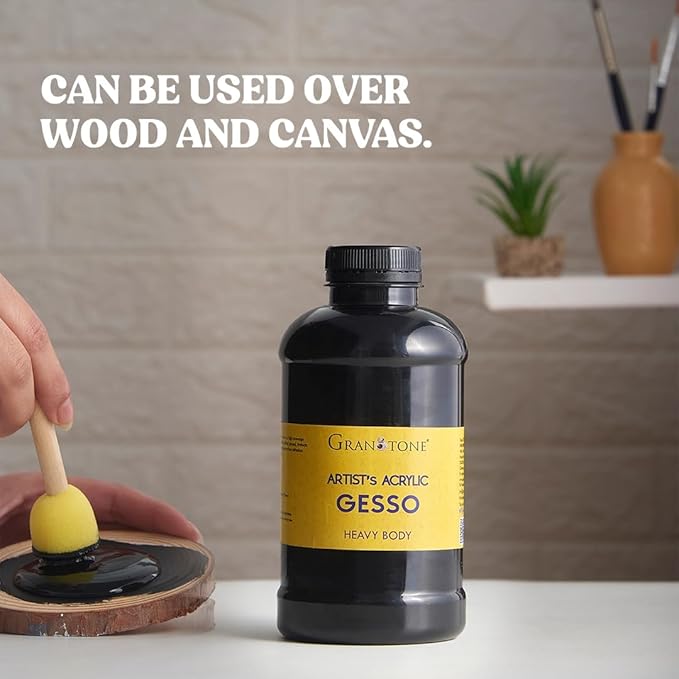 GRANOTONE Acrylic Gesso Water Base | Matte Finish | Interior/Exterior Use | - Image 5