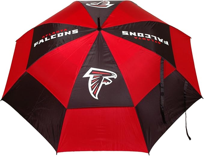Team Golf NFL San Francisco 49ers Golf Umbrella 62" Golf Umbrella with Protective Sheath, Double Canopy Wind Protection Design, Auto Open Button