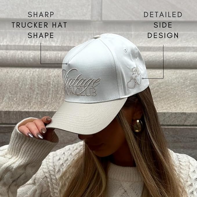Vintage Faith & Forever Trucker Hat | Men & Women | Christian Cross Jesus Hats | Bachelorette Bride Hat | Cotton | Snapback