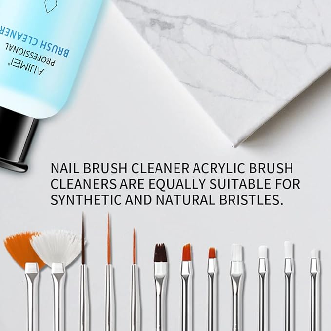 AIJIMEI Acrylic Nail Brush Cleaner Acrylic Brush Cleaner Liquid Acrylic Paint - Image 3