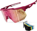 HAAYOT Polarized Sports Sunglasses for Men Women Youth Baseball Cycling Running Softball Biking Glasses 5 Lenses