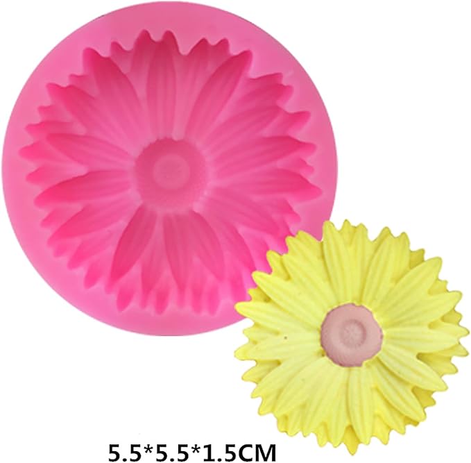 6 Pack Flower Mold: Peony, Sunflower Resin Casting Molds - Image 6