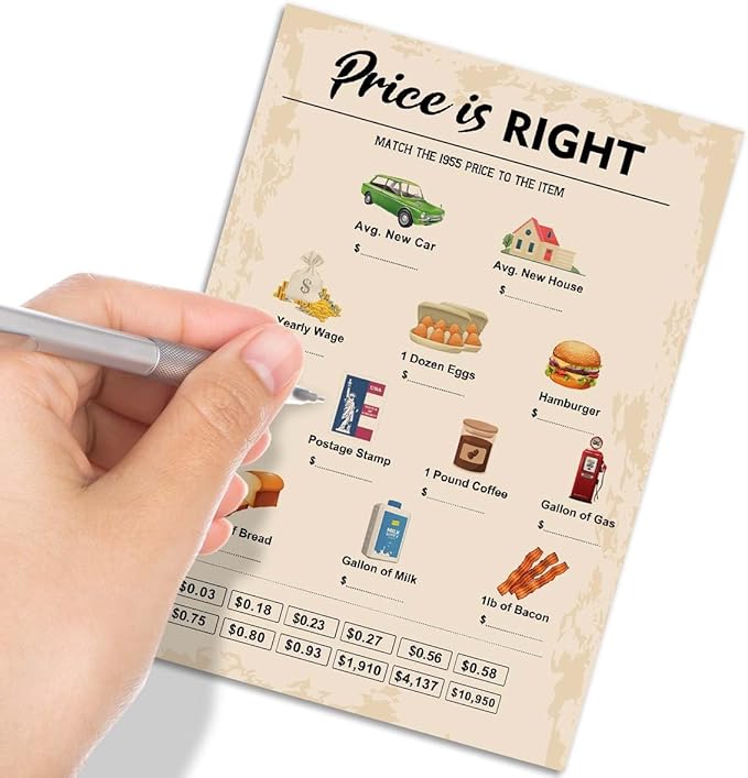 70th Birthday Party Games, Price is Right Games, Birthday Party Supplies - Image 4