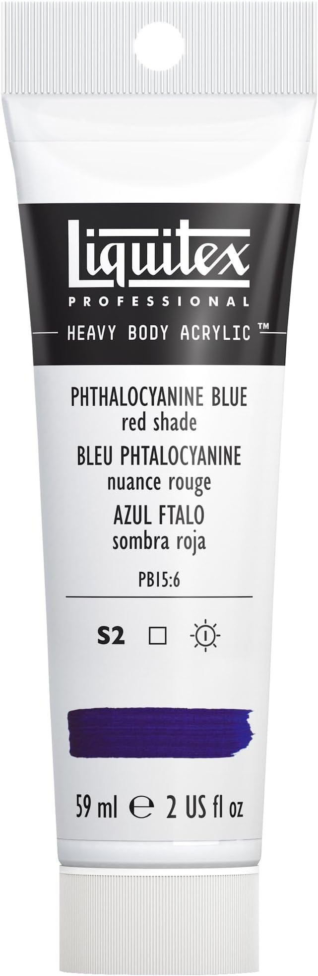 Liquitex Professional Heavy Body Acrylic Paint, 2-oz Tube, Phthalocyanine Blue by Liquitex