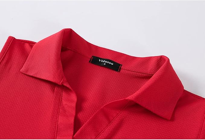 Womens Sleeveless V Neck Golf Polo Shirts