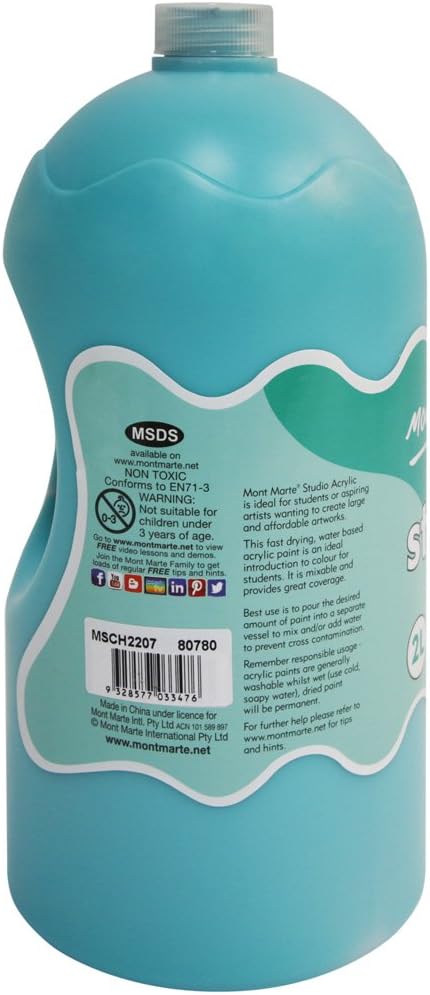 Mont Marte Discovery School Acrylic, 1/2 Gallon. Ideal - Image 2