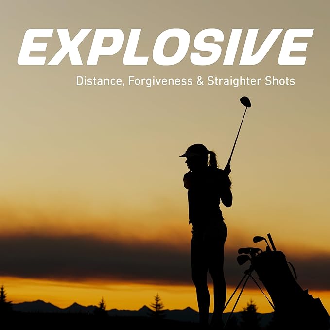 Precise AMG Women's Golf Clubs Full Set – Petite, Regular & Tall Sizes | Beginner & Intermediate | Right Handed | Driver, Fairway, Hybrid, Irons, Putter & Stand Bag