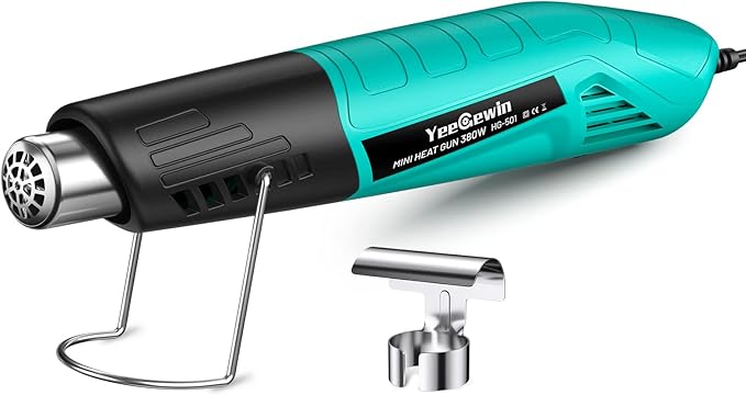 Heat Gun, 380W Fast Heat Mini Hot Air Gun by Yeegewin