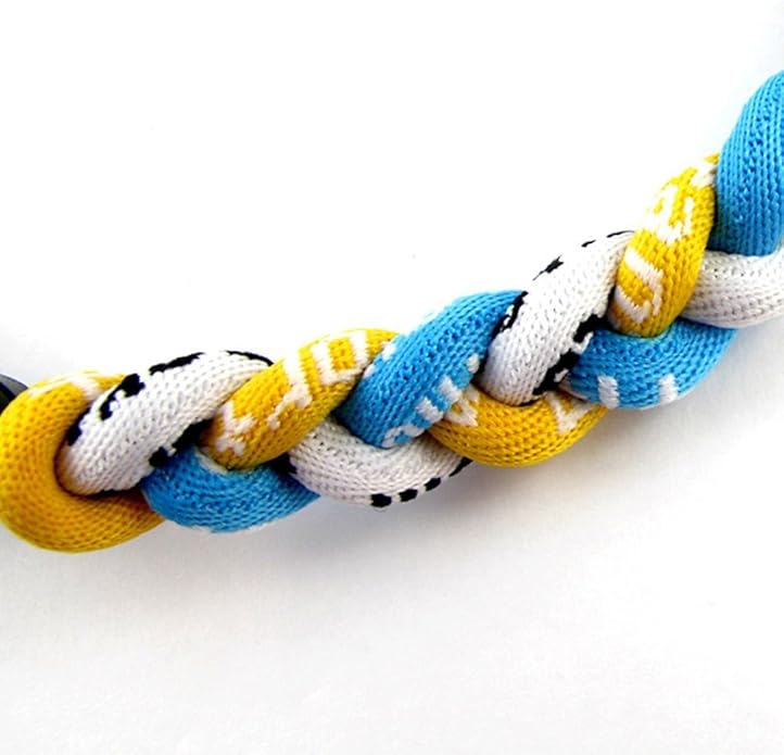 MapofBeauty 18 Inch Three Colors Fashion Three Braided Rope Tornado Necklace