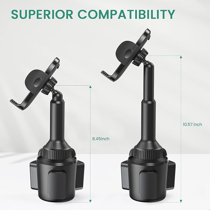 ICARMOUNT Golf Cart Phone Holder Mount, Golf Cart Accessories Universal Cup Phone Holder Mount for All 4.7-6.9" Cell Phones, Fit EZGO Club Car Yamaha, Car, Truck, Golf Gifts for Men, Women
