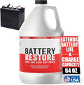Battery Restore Desulfator Solution - 64 oz Refill - Lead Acid Battery Reconditioning for Golf Carts, Motorcycles, Boats & ATVs - Extends Life & Charging Capacity - Non-Toxic - Made in the USA