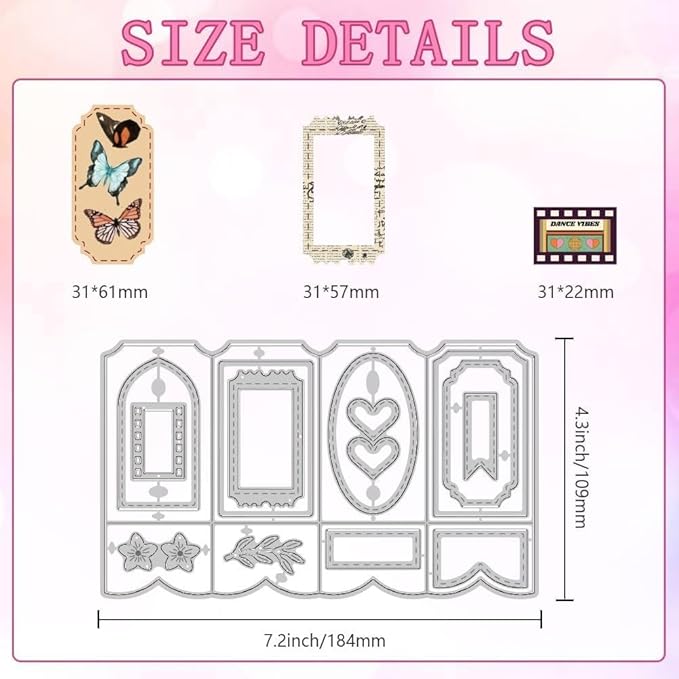 Lapoo Geometric Cutting Dies for Scrapbooking - Image 3