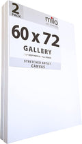 milo Stretched Artist Canvas | 60 x 72 inches | 2 Pack | 1.5” inch Thick by milo