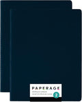 PAPERAGE Soft Cover Blank Journal Notebook, 2 Pack, 100 Pages, Large 7.5 inches by PAPERAGE