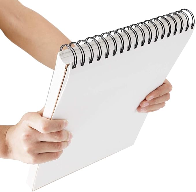 Bachmore Sketchpad 9X12 Inch, 100 Sheets of TOP Spiral Bound Sketch Book - Image 3