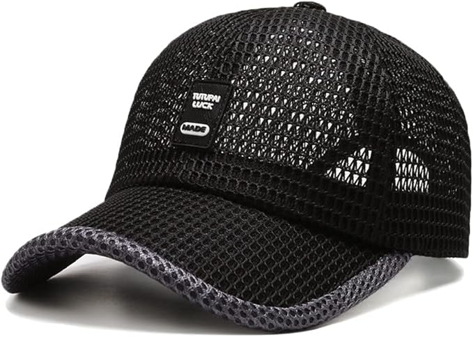 FASHIXD Summer Mesh Baseball Cap for Men Women Trucker Mesh Hat Baseball Hats Outdoor Sports Running hat