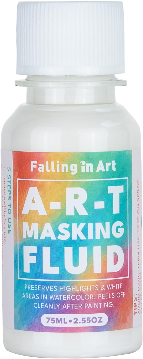 Falling in Art Watercolor Medium, Art Masking Fluid by FallinginArt