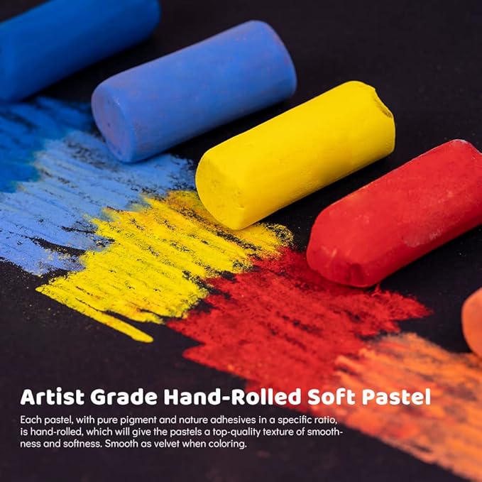 Paul Rubens Professional Soft Pastels, 40 Portrait Colors Chalk Pastels Vibrant - Image 4