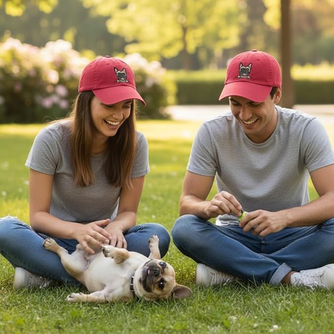 Pet Dog Lover Gifts,Embroidered Dog Baseball Hats for Men Women Dad Mom