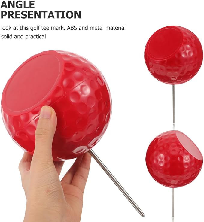 SUPVOX Golf Tee Marker 9.84 Inch Durable Colored Ball Marker for Golf Course Tee Box Accessories Practical Golfing Court Supply