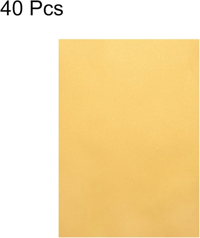 MECCANIXITY Colored Vellum Paper, 40 Sheet Gold Transparency 11.7 x 8.2 - Image 3