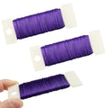 HAHIYO 26Gauge Purple Metal Floral Wire by HAHIYO