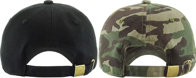 KBETHOS Classic Unisex Cotton Adjustable Low Crown Baseball Cap – Plain Dad Hat