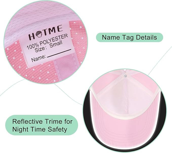 Girls Criss Cross Ponytail Hat Mesh Baseball Cap Kids Quick Dry Ponycap Hats Outdoor Summer Sports Hat Age 7-12