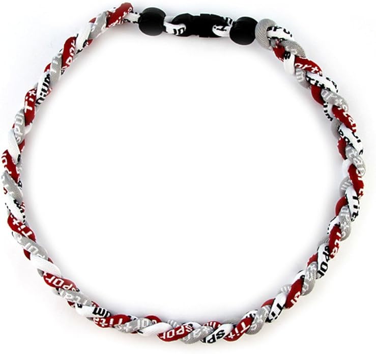 MapofBeauty 18 Inch Three Colors Fashion Three Braided Rope Tornado Necklace