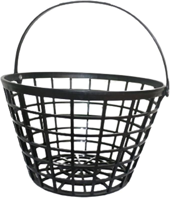 SM SunniMix Unbreakable Golf Ball Basket, Golfball Container with Handle Ball Holder Contains 25/50/100 Balls Range Accessories