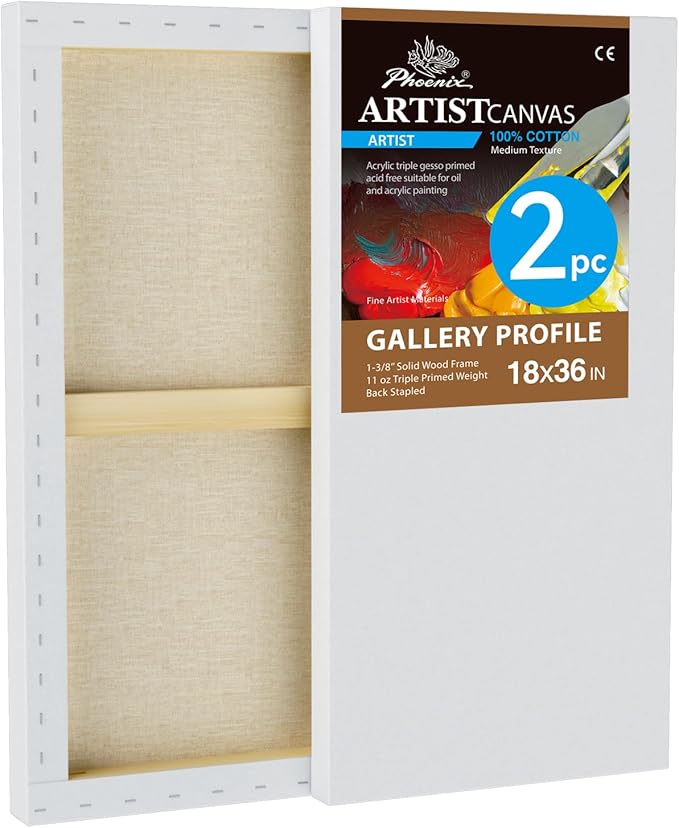 PHOENIX 18x36 Inch 2 Pack Gallery Canvas by PHOENIX