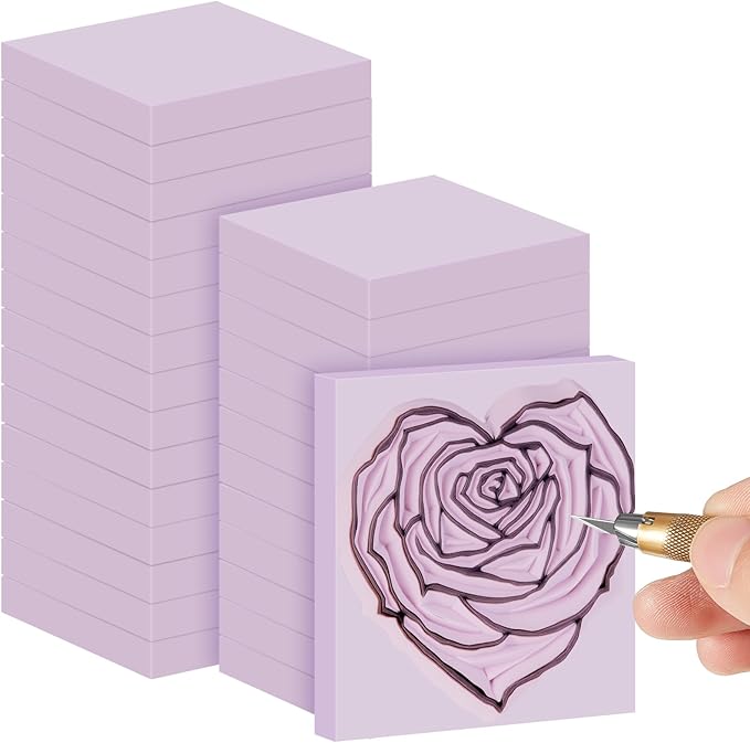 Frienda 24 Pcs 2" x 2" Rubber Carving Blocks Linoleum Blocks by Frienda