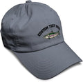 Custom Soft Baseball Hat Embroidered Dad Hat Fish Rainbow Trout Men & Ladies Baseball Cap Cotton