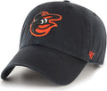 47 Brand MLB Team Color Home Primary Logo Clean Up Adjustable Baseball Cap Hat, Adult One Size Fits All