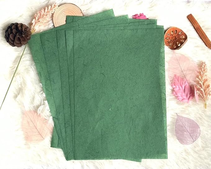 50 Sheets A4 Natural Fiber Mulberry Tree Mulberry Paper Sheets Art Tissue Washi - Image 4