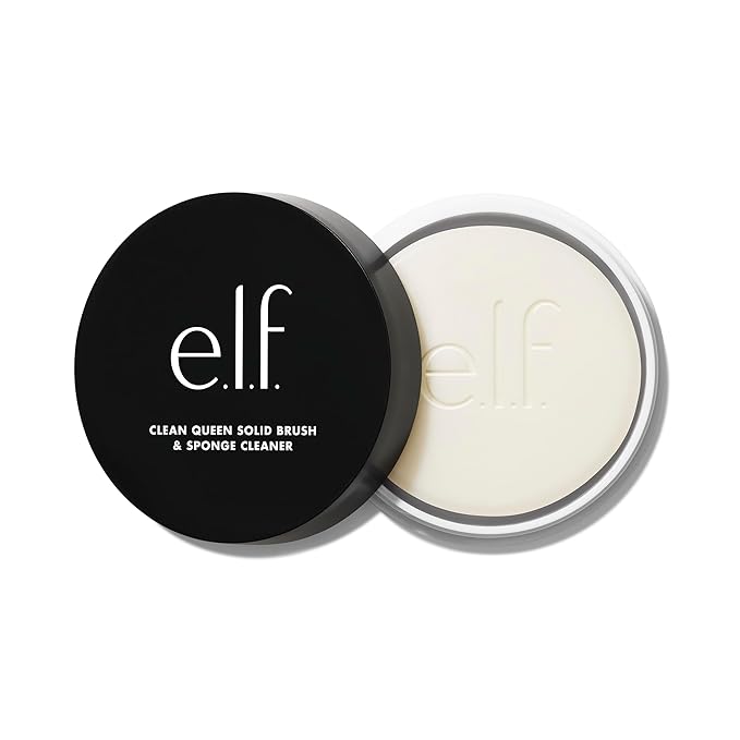 e.l.f. Clean Queen Solid Brush & Sponge Cleaner, Cleanses Face & Eye Makeup by elf