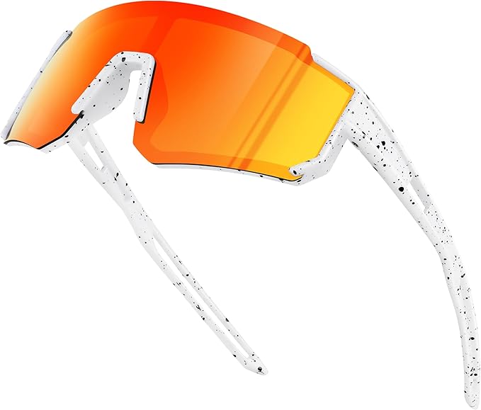 Fanshen Kids Baseball Sunglasses for Boys Girls Ages 3-12, Sports Polarized Youth Baseball Softball Sunglasses UV Protection