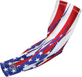 Bucwild Sports Flag Compression Arm Sleeve - Perfect for Baseball Basketball Football - Youth & Adult Sizes