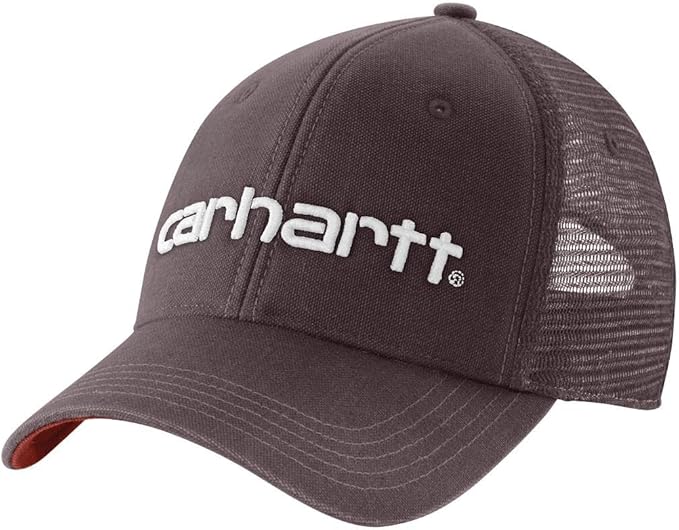 Carhartt Men's Canvas Mesh-Back Logo Graphic Cap