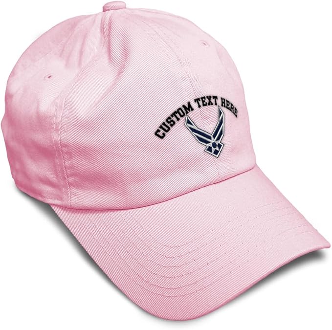 Speedy Pros Soft Baseball Hat Embroidered Dad Hat Air Force Emblem Embroidery Men & Ladies Baseball Cap Cotton